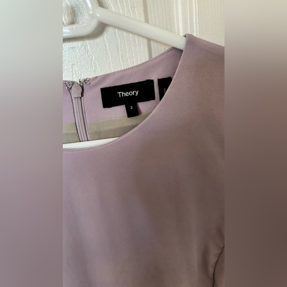Theory Shift Dress Lilac 2 - Picture 3 of 3